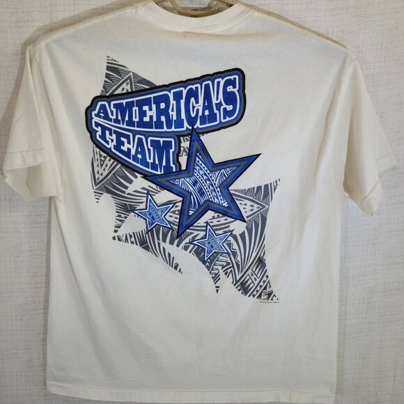 VTG Alstyle Dallas Cowboys T-Shirt Mens XL NFL Americas Team Graphic Tee Read - Picture 2 of 10